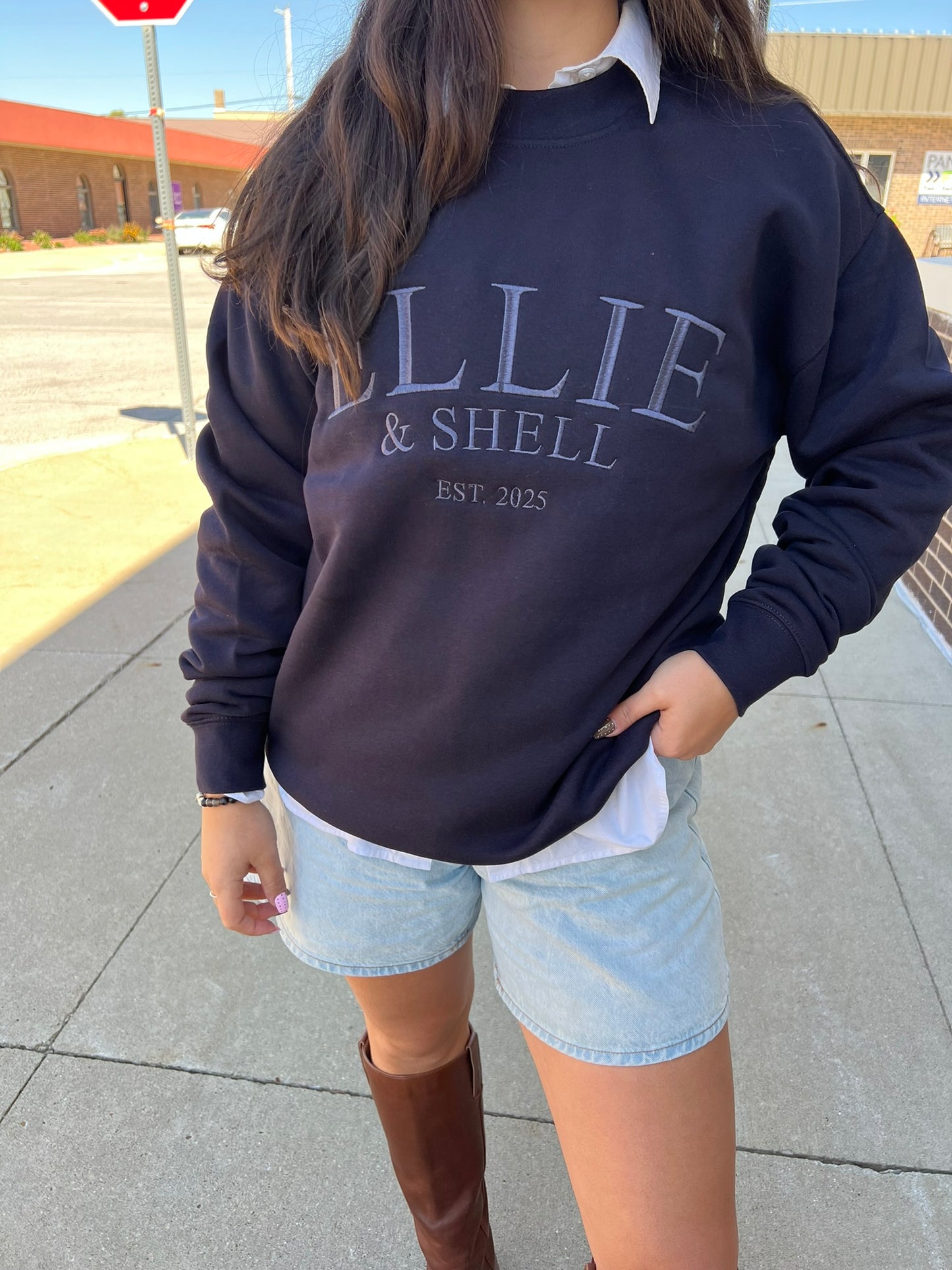 Ellie Everyday Embroidered Crewneck