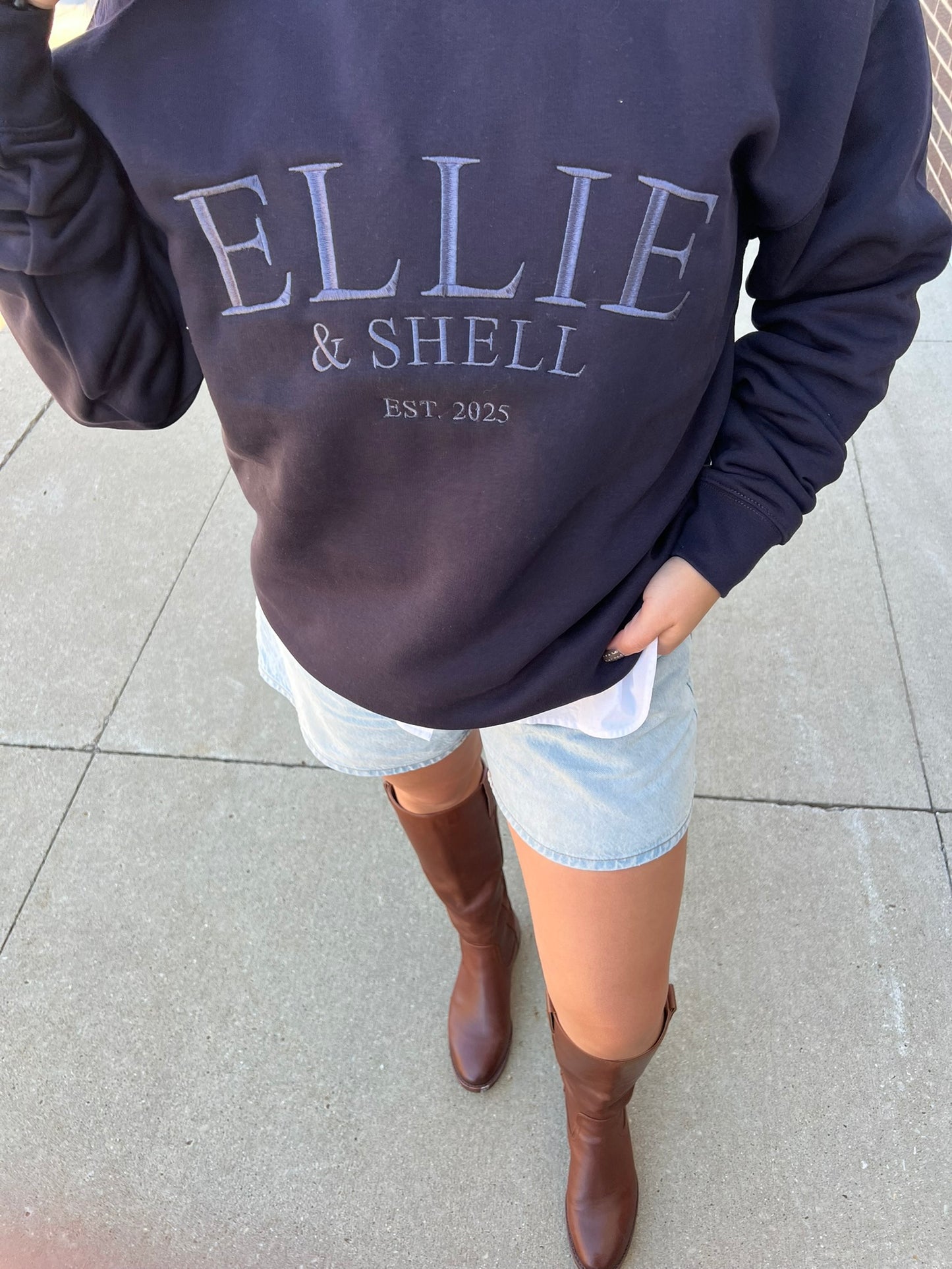 Ellie Everyday Embroidered Crewneck