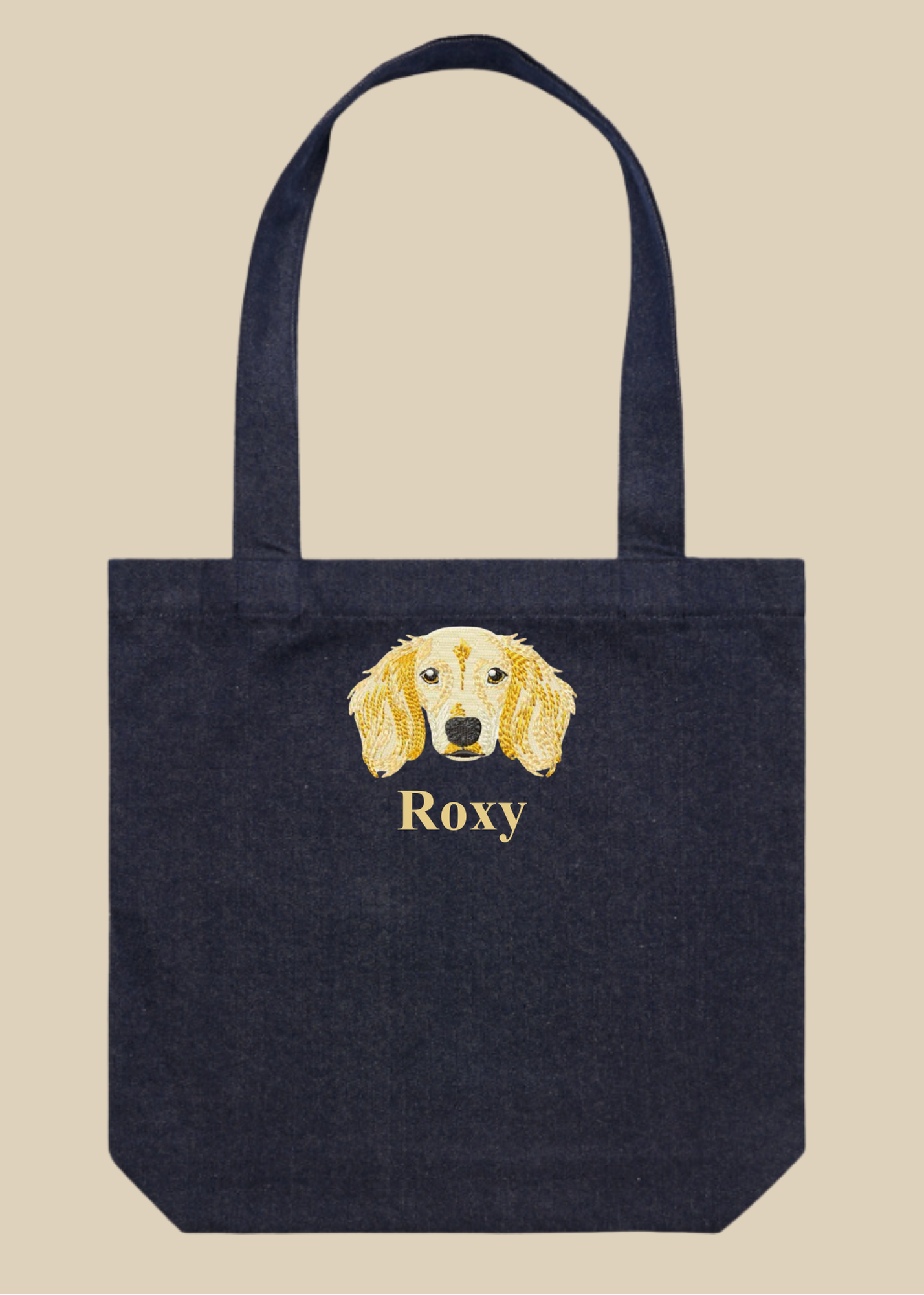 Customizable Denim Tote Bag