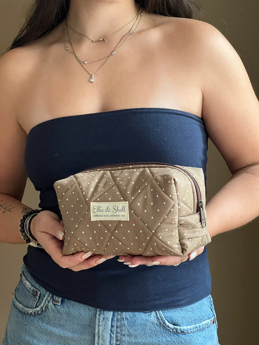 Evergreen Boxie in Chocolate Polka Dot