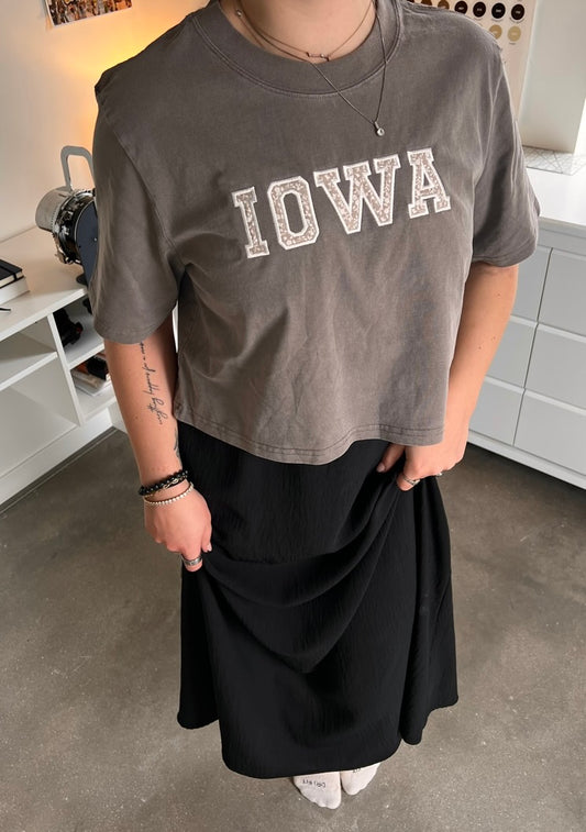 Iowa Appliqué Boxy Tee