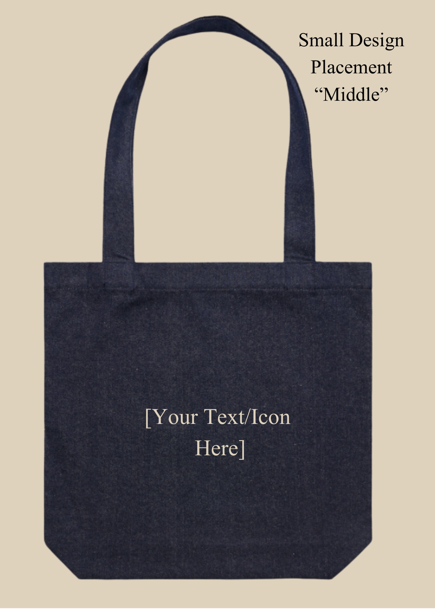 Customizable Denim Tote Bag