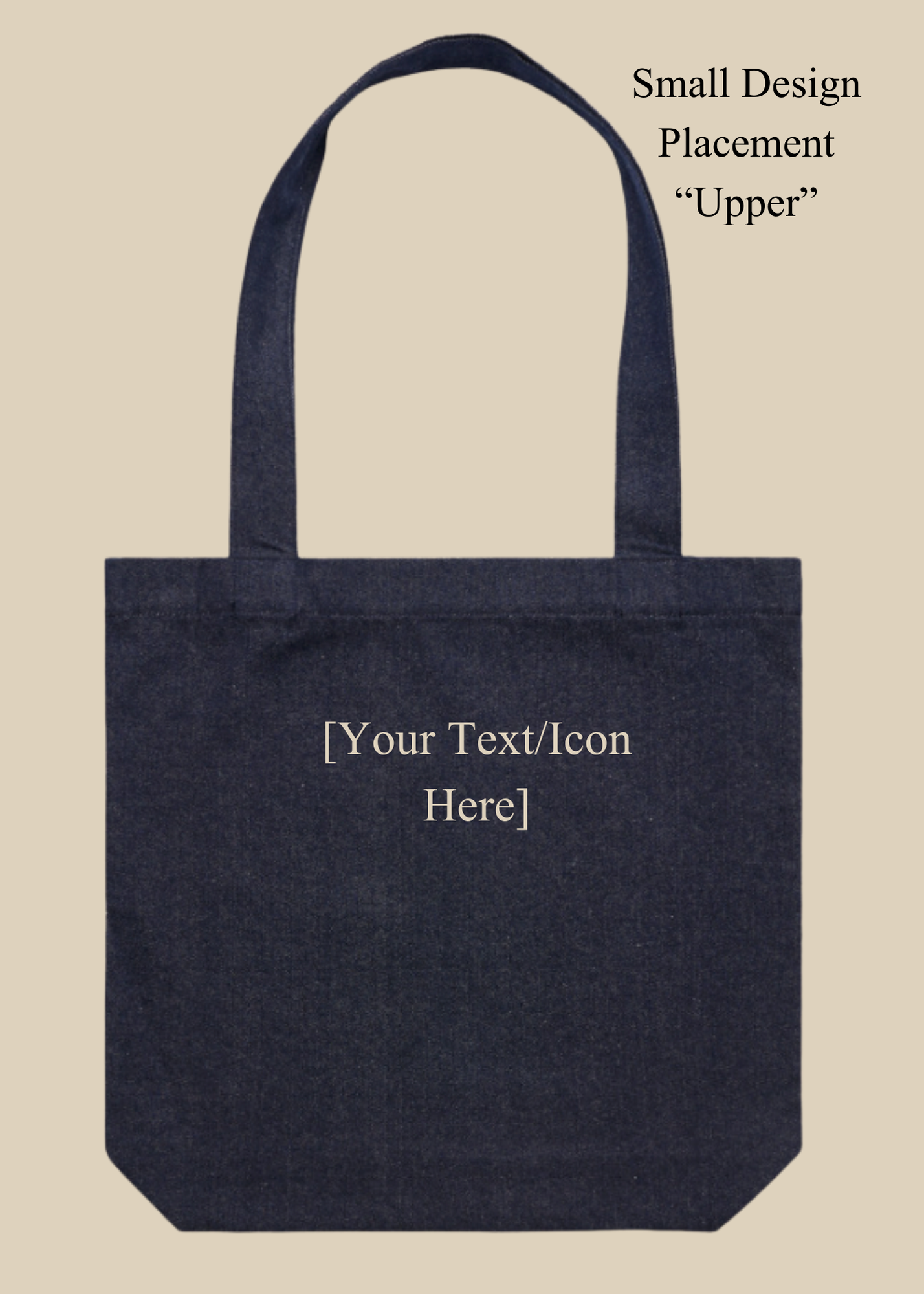 Customizable Denim Tote Bag