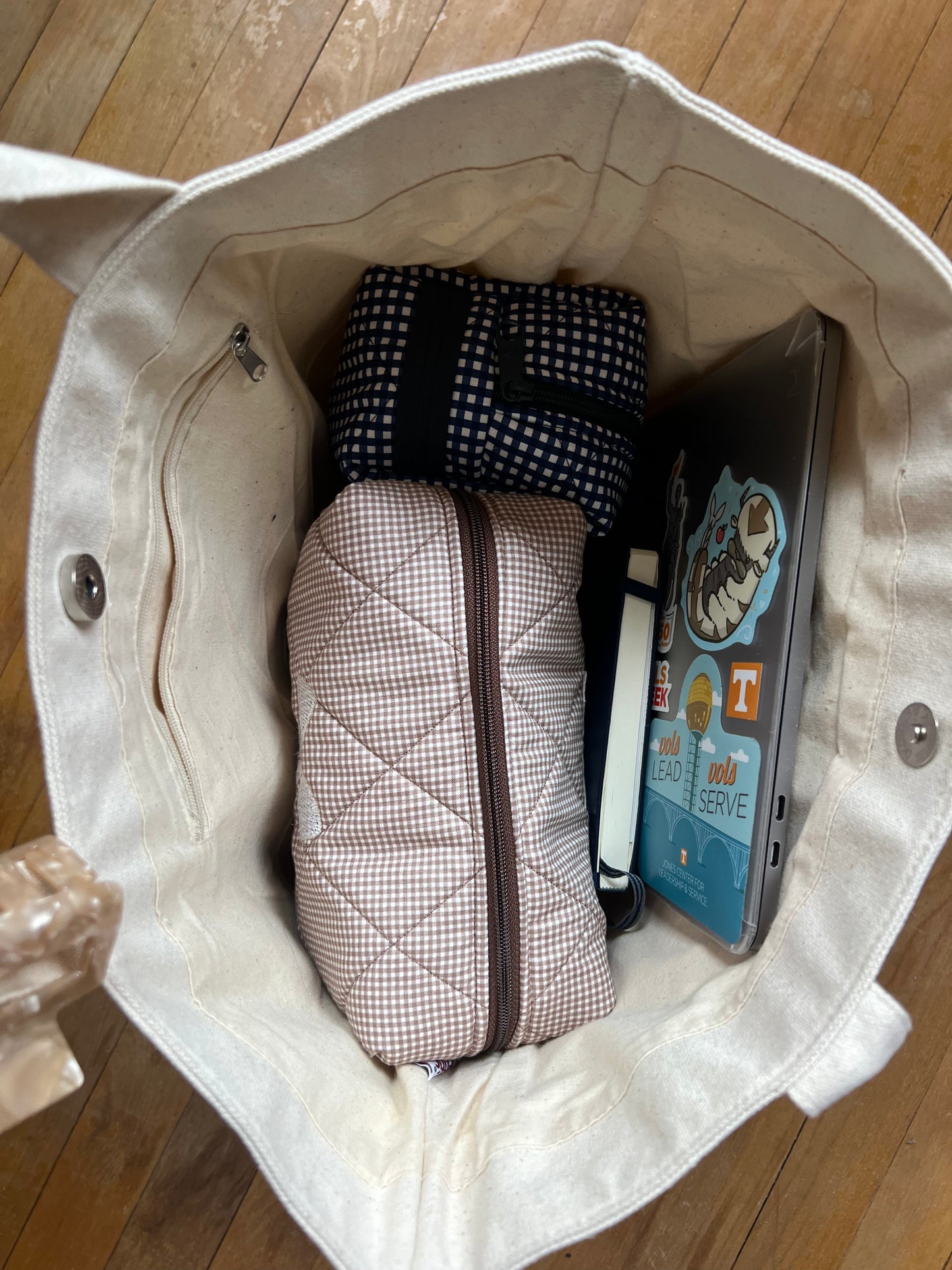 Evergreen Boxie in Chocolate Gingham