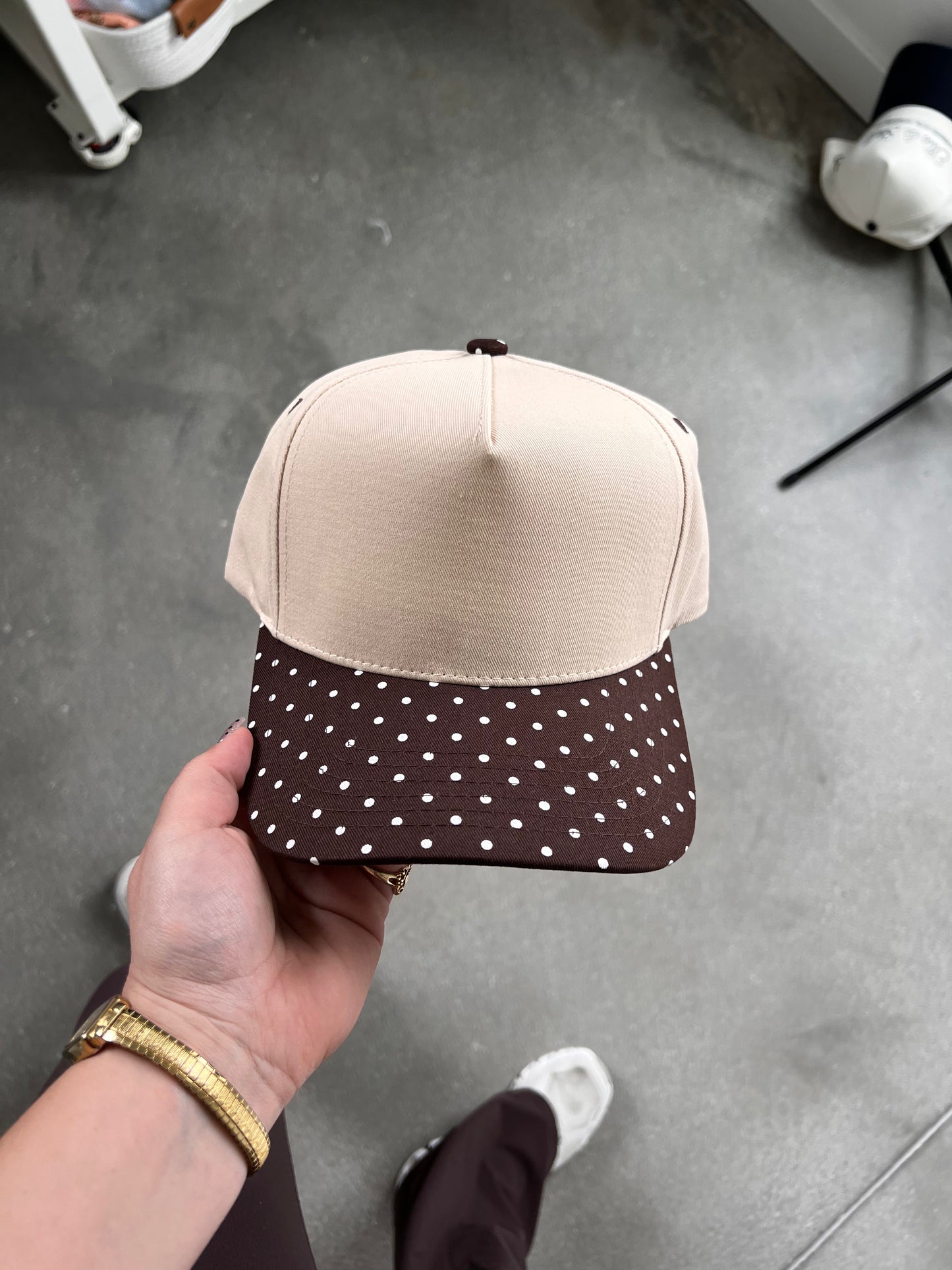 Customizable Polka Dot Cap