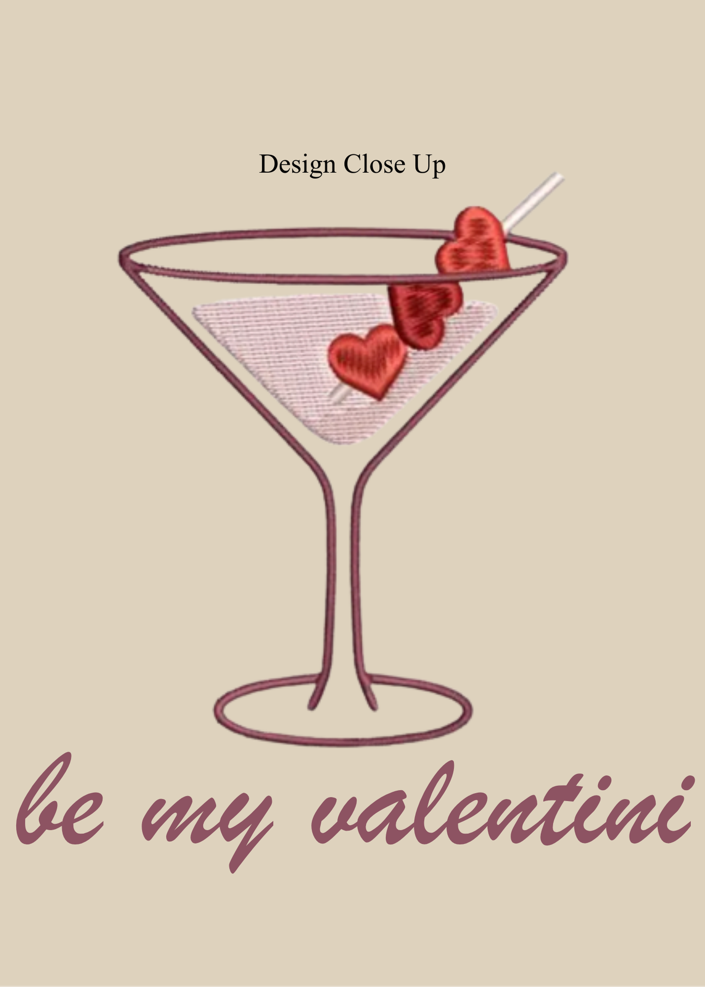Be My Valentini Embroidered Tee