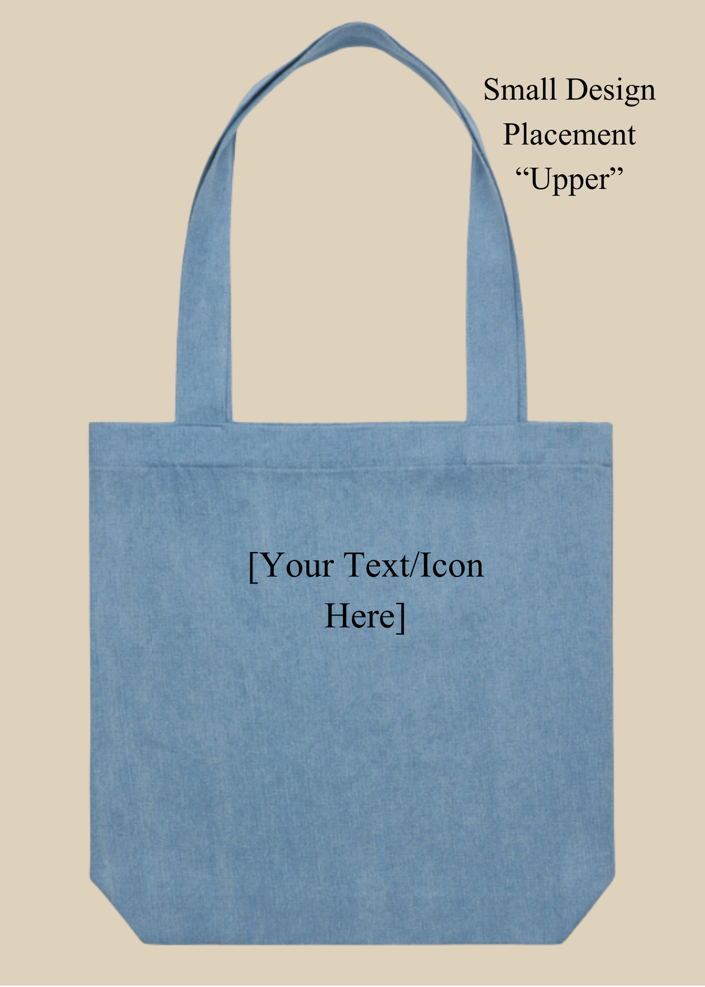 Customizable Denim Tote Bag