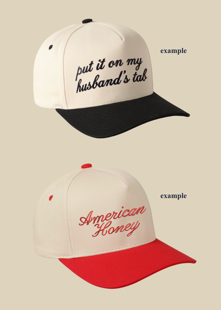 Customizable Two-Tone 5-Panel Snapback Hat
