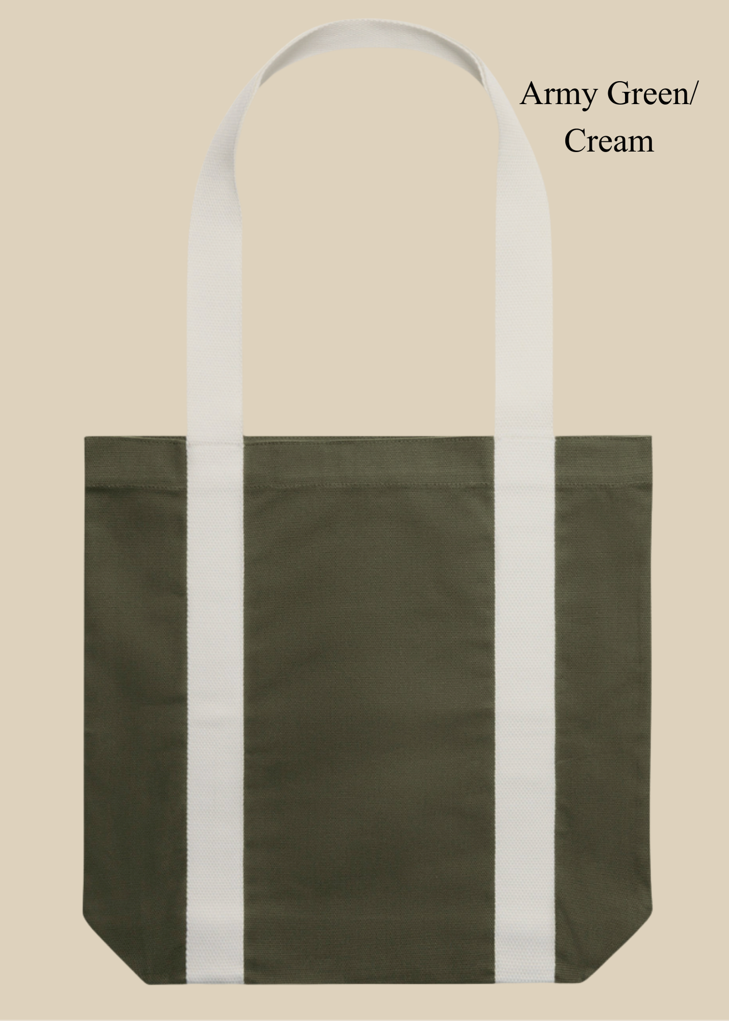 Customizable Two Tone Tote Bag