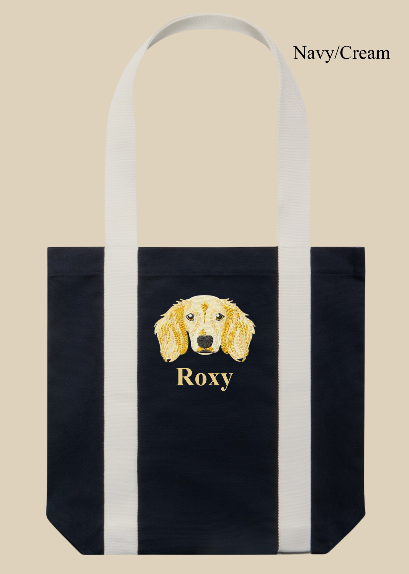 Customizable Two Tone Tote Bag
